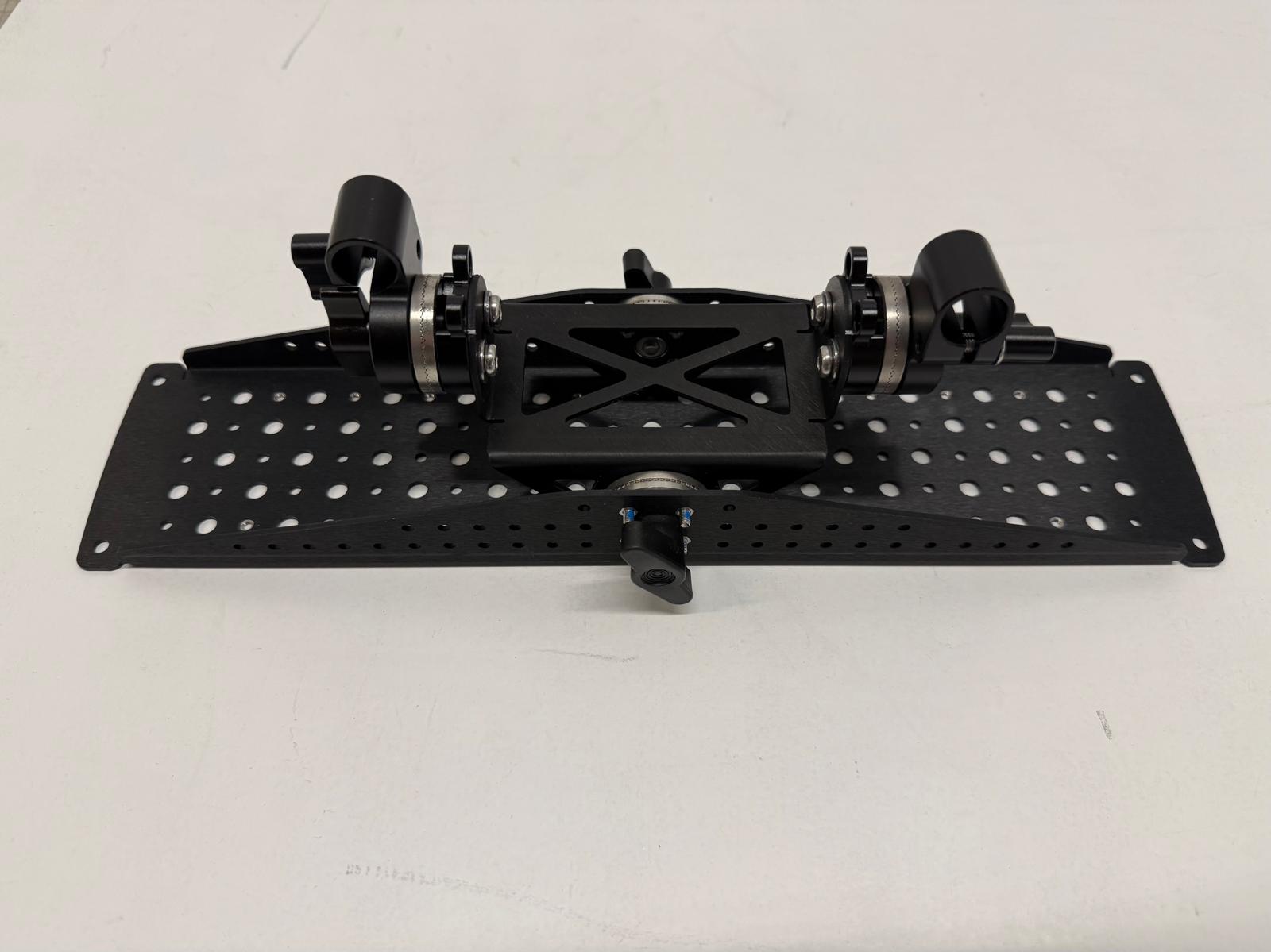 Placeholder: Receiver mount installed on the quadcopter (receiver-mount-on-quadcopter.jpg). Parts still being manufactured.