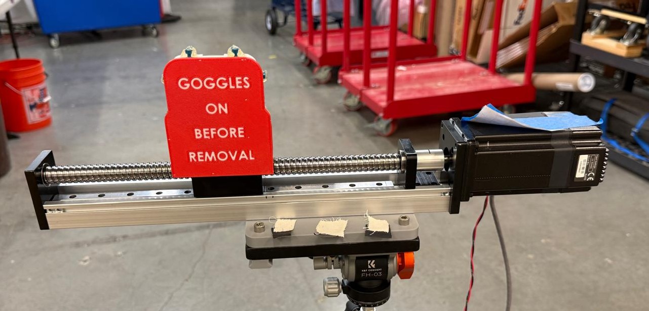 Placeholder: Programmed linear rail for moving the beacon target (vcsel-linear-rail-tool.jpg)